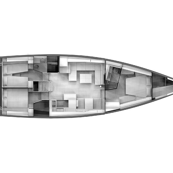 Grand Soleil 52 Long Cruise interior diagram