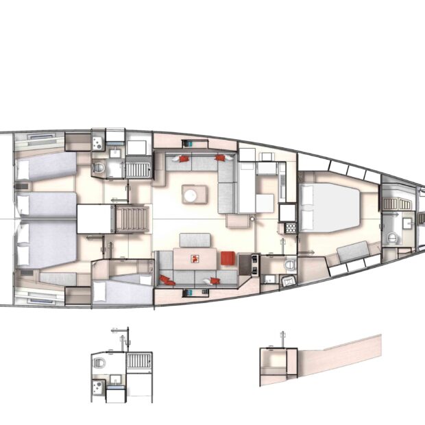 Grand Soleil 60 Long Cruise diagram