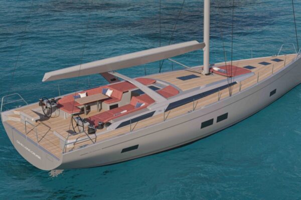 Grand Soleil 60 Long Cruise starboard hind quarter