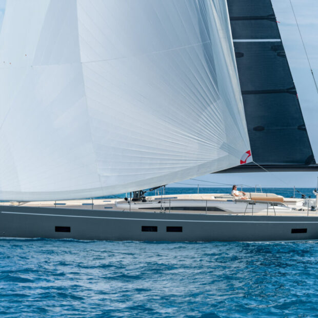 Grand Soleil 65 Performance port side with reacher