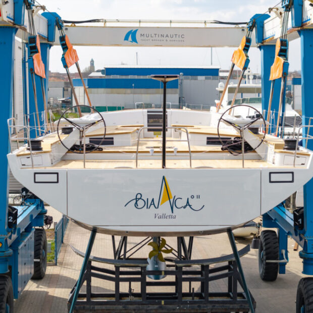 Grand Soleil 80 Long Cruise first launch stern