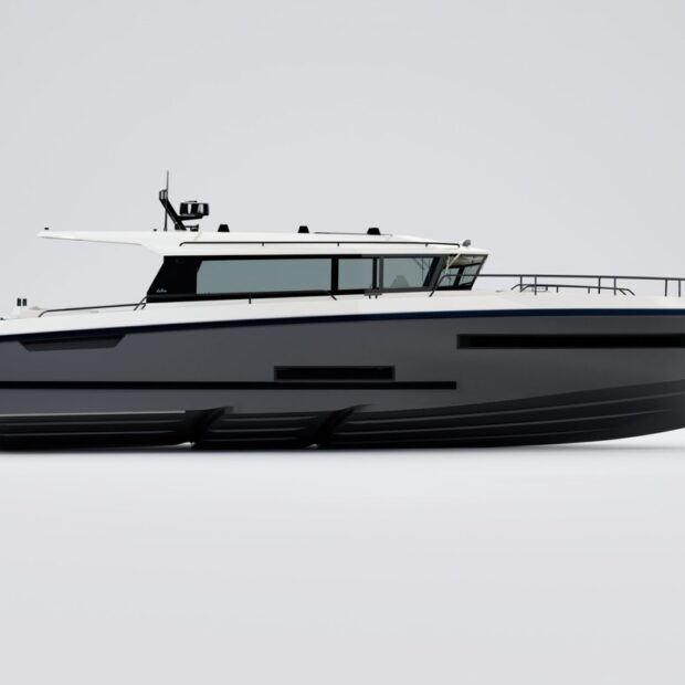 Delta 48 Adventure starboard beam dry